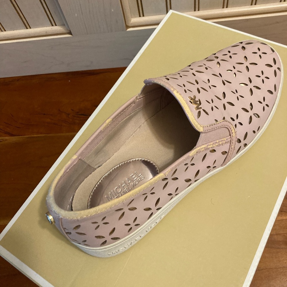 Michael Kors Keaton Pink Slip On Sneakers - Picture 3 of 8